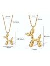 Collier avec pendentif en forme de chien ballon mignon