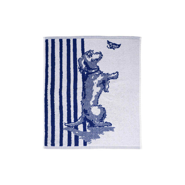 Hand and tea towel with Nhaan the dachshund