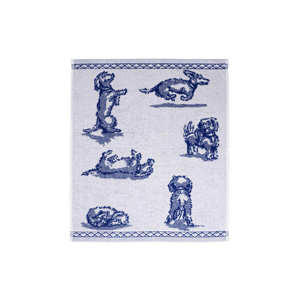 Hand and tea towel with Nhaan the dachshund