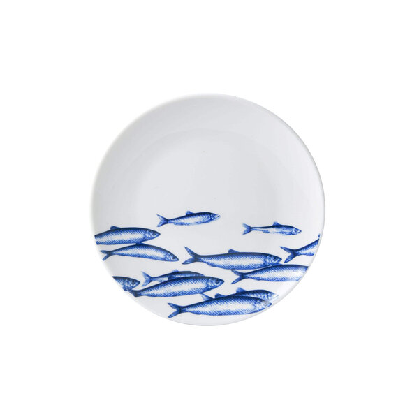 Delft blue fish plate