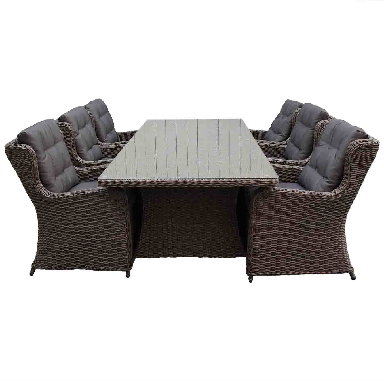 Pisa dining tuinset 7-delig 230x110cm