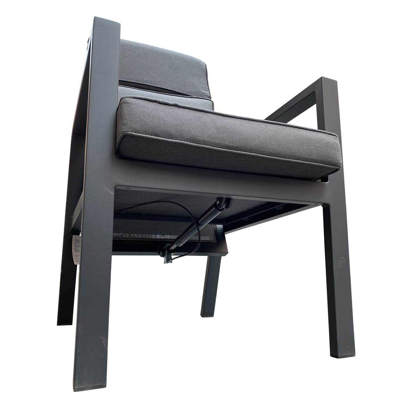 Palazzo XL dining tuinstoel aluminium verstelbaar | aluminium | antraciet
