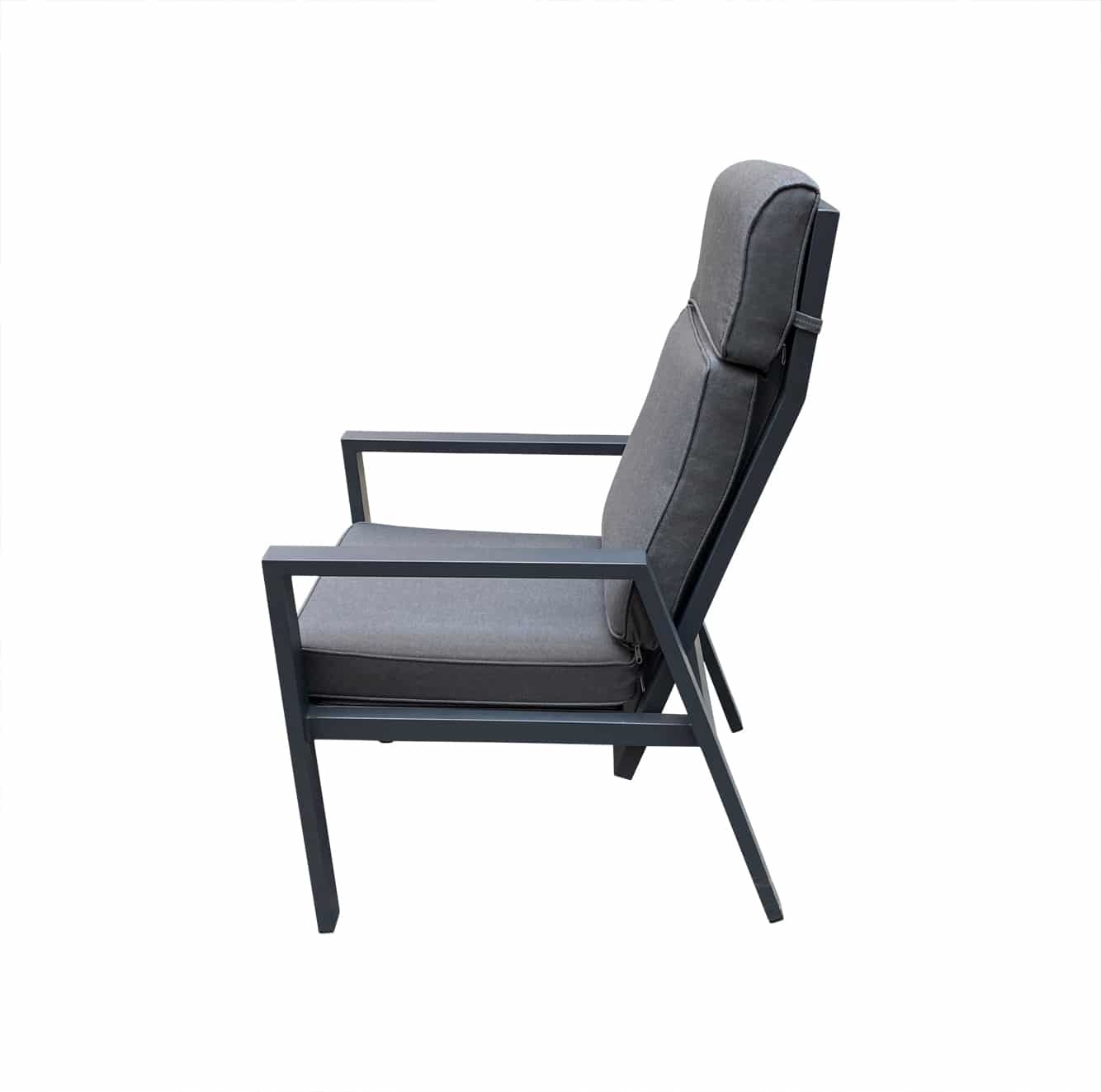 Palazzo XL dining tuinstoel aluminium verstelbaar | aluminium | antraciet