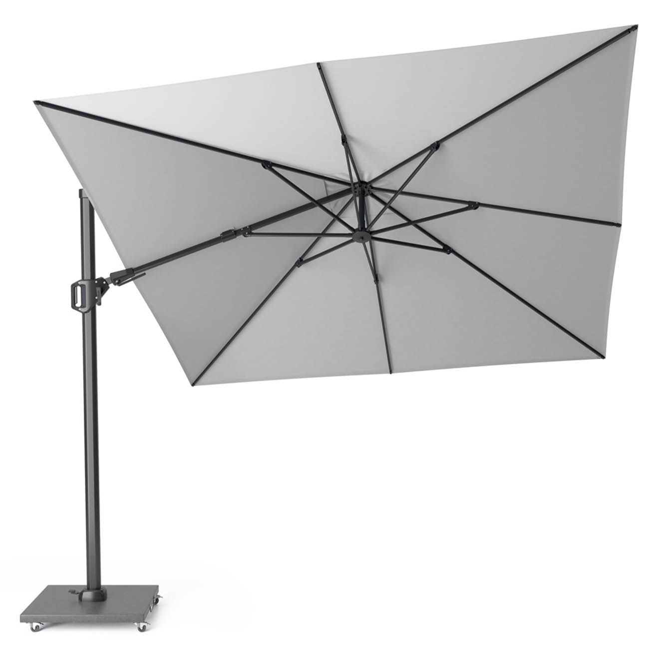 Challenger T² zweefparasol 300x300cm | Light Grey