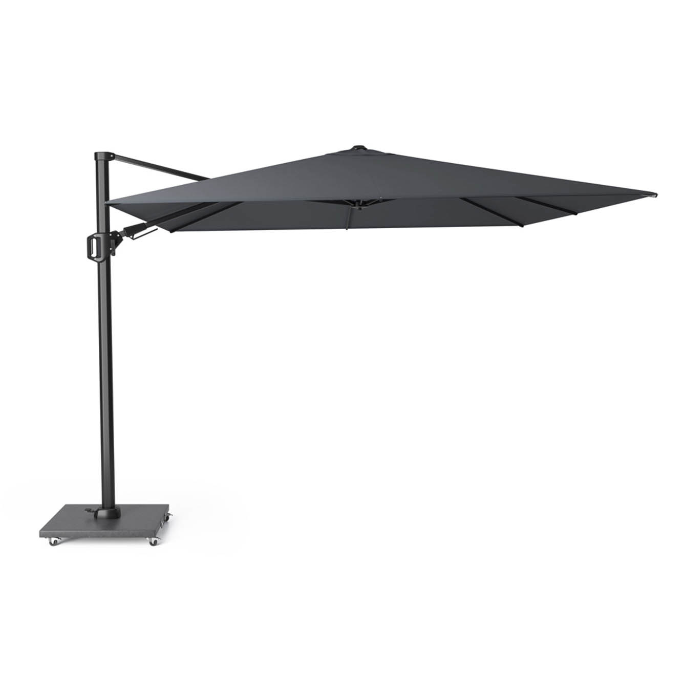 Challenger T² zweefparasol | 300x300cm  | zwart