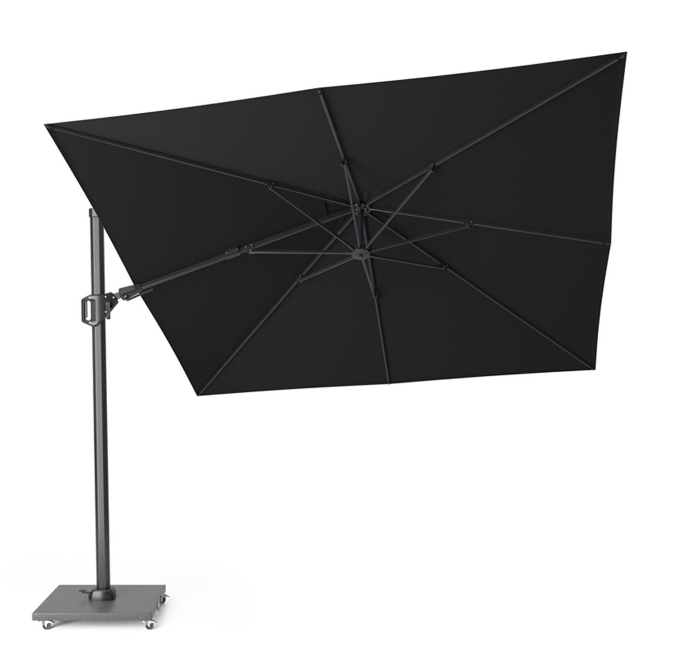 Challenger T² zweefparasol 300x300cm | zwart