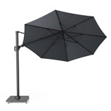 Challenger T² zweefparasol | Ø350cm rond  | antraciet