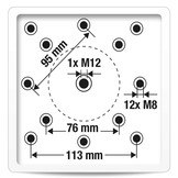 Ingraaf parasolvoet voor zweefparasol
