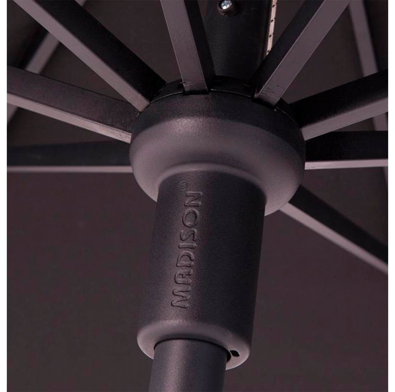 Paros luxe stokparasol Ø300cm | taupe