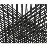 Seville dining tuinstoel stapelbaar | touw + staal | zwart