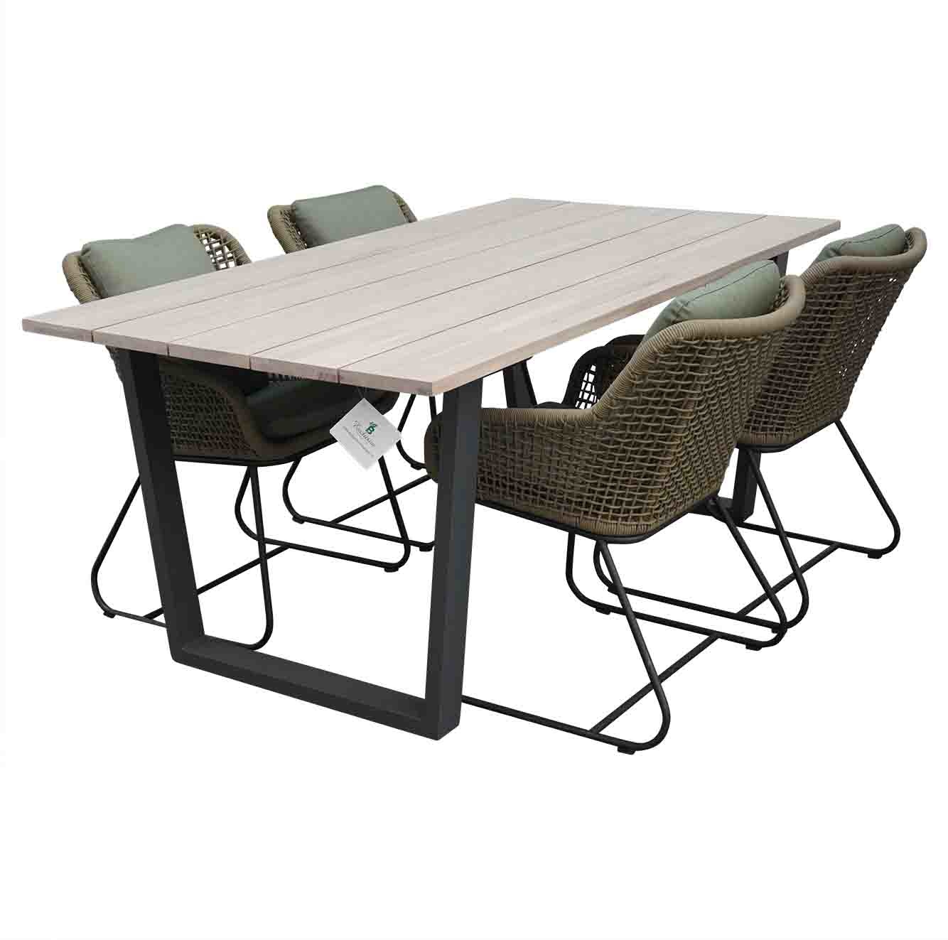 Sunbury/Portofino dining tuinset 5-delig 180cm