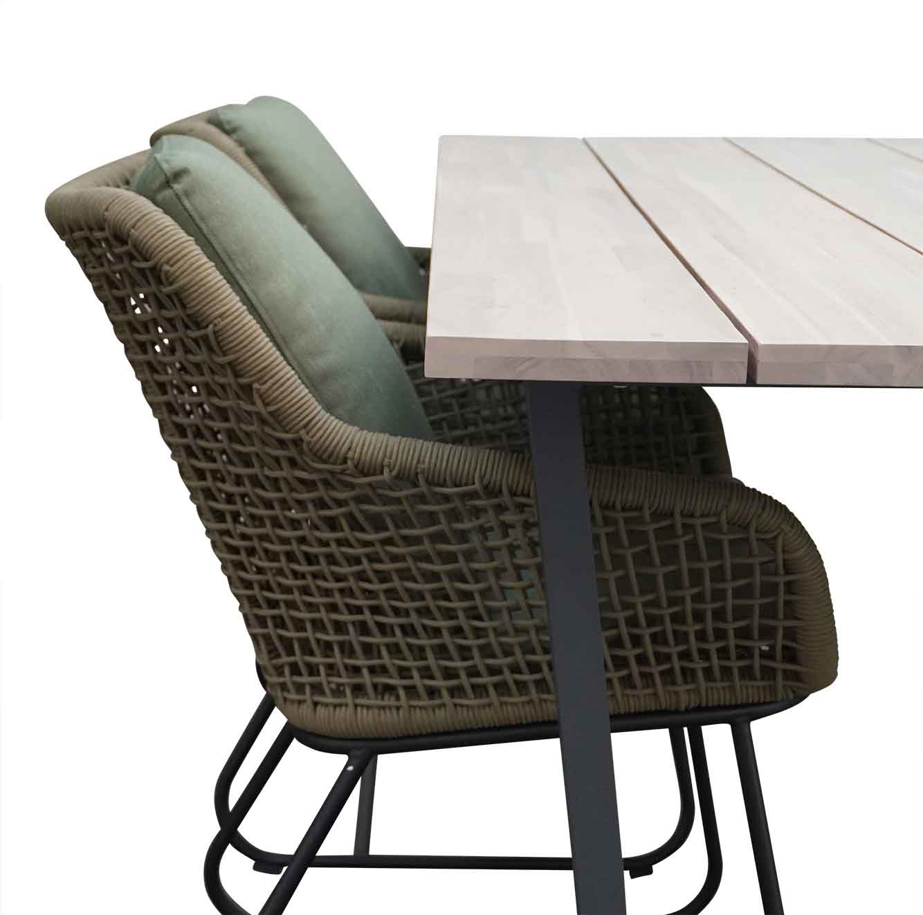 Sunbury/Portofino dining tuinset 5-delig 180cm