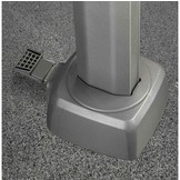 Challenger T² zweefparasol | 300x300cm met Modena parasolvoet 90kg | wit