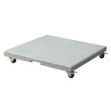 Challenger T² Glow zweefparasol | 300x300cm met Salerno parasolvoet 90kg | antraciet