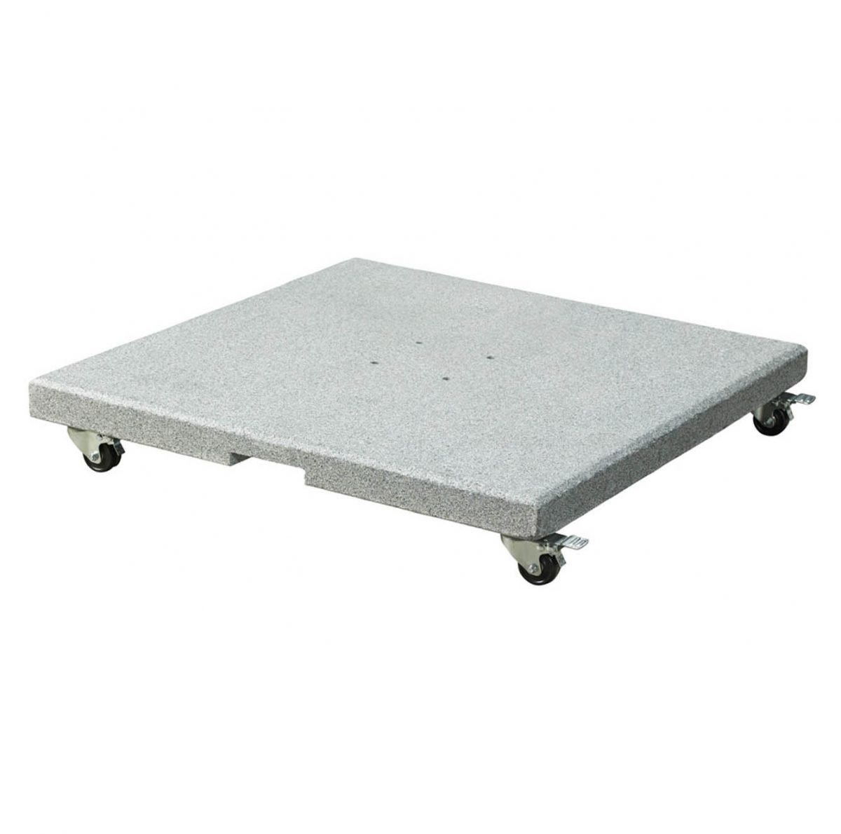 Challenger T² zweefparasol Ø350cm rond zwart + Premium Salerno parasolvoet 90kg