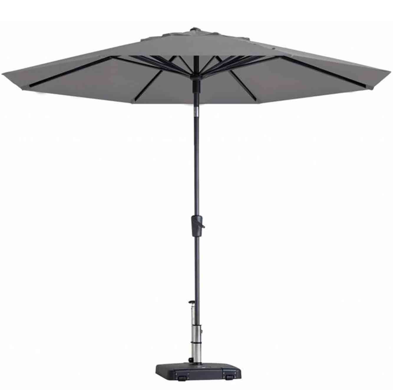 Paros luxe stokparasolØ300cm | Light Grey afbeelding