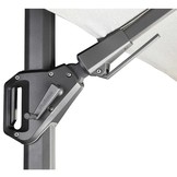 Challenger T² zweefparasol - premium doek | 300x300cm  | Jet Black