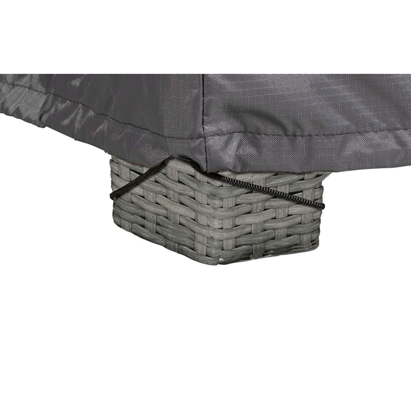 loungesethoes L-vorm 330x255x70cm rechts