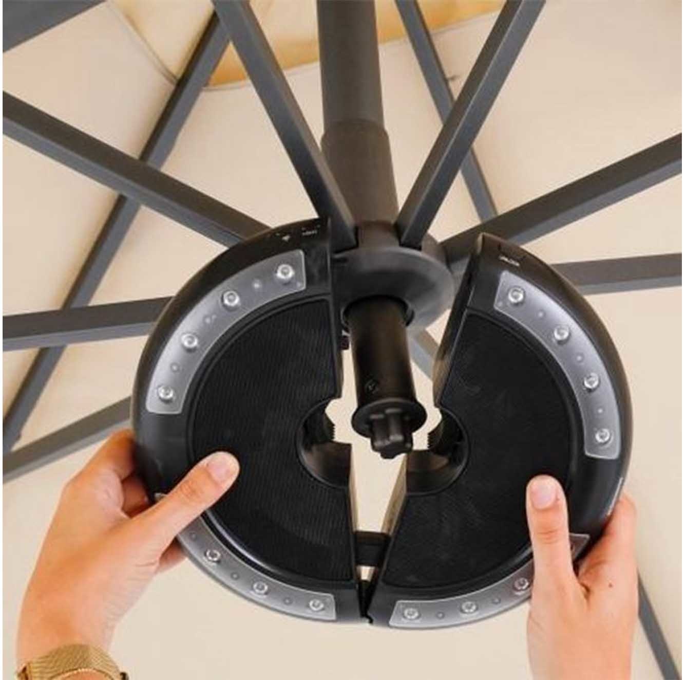 Luna Parasolverlichting + Bluetooth speaker