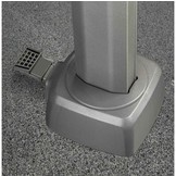 Challenger T² zweefparasol - premium doek | 350x260cm met Modena parasolvoet 120kg | Faded Black