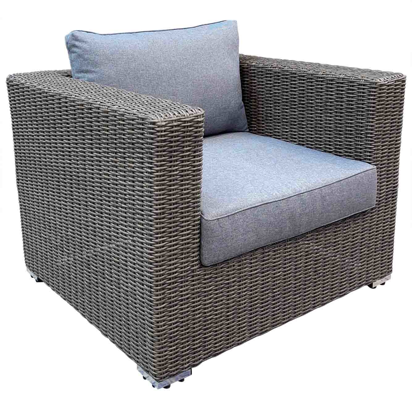 Miami loungestoel | wicker | Blended Brown