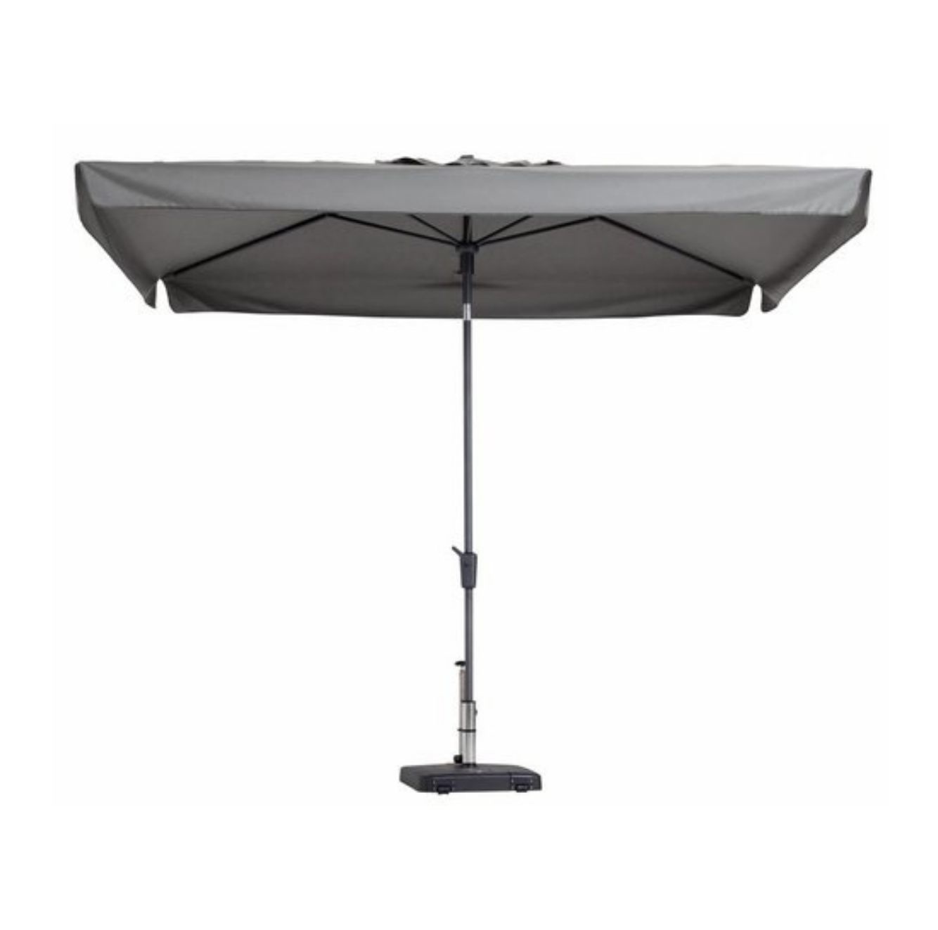 Delos stokparasol 300x200cm | lichtgrijs afbeelding