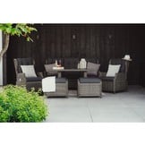 Belfort stoel-bank loungeset - verstelbaar 7 personen | wicker | Kobo Grey | 6-delig
