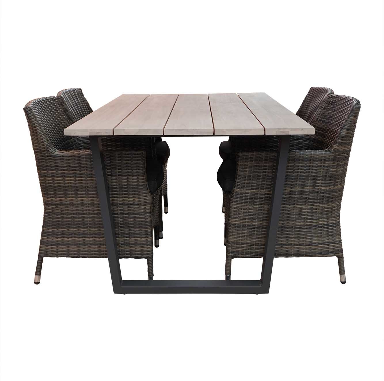 Sunbury/Toulouse dining tuinset 5-delig 180x100cm