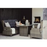 Belfort stoel-bank loungeset - verstelbaar 5 personen | wicker | Kobo Grey | 4-delig