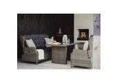Belfort stoel-bank loungeset - verstelbaar 5 personen | wicker | Kobo Grey | 4-delig