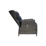 Belfort stoel-bank loungeset - verstelbaar 5 personen | wicker | Kobo Grey | 4-delig