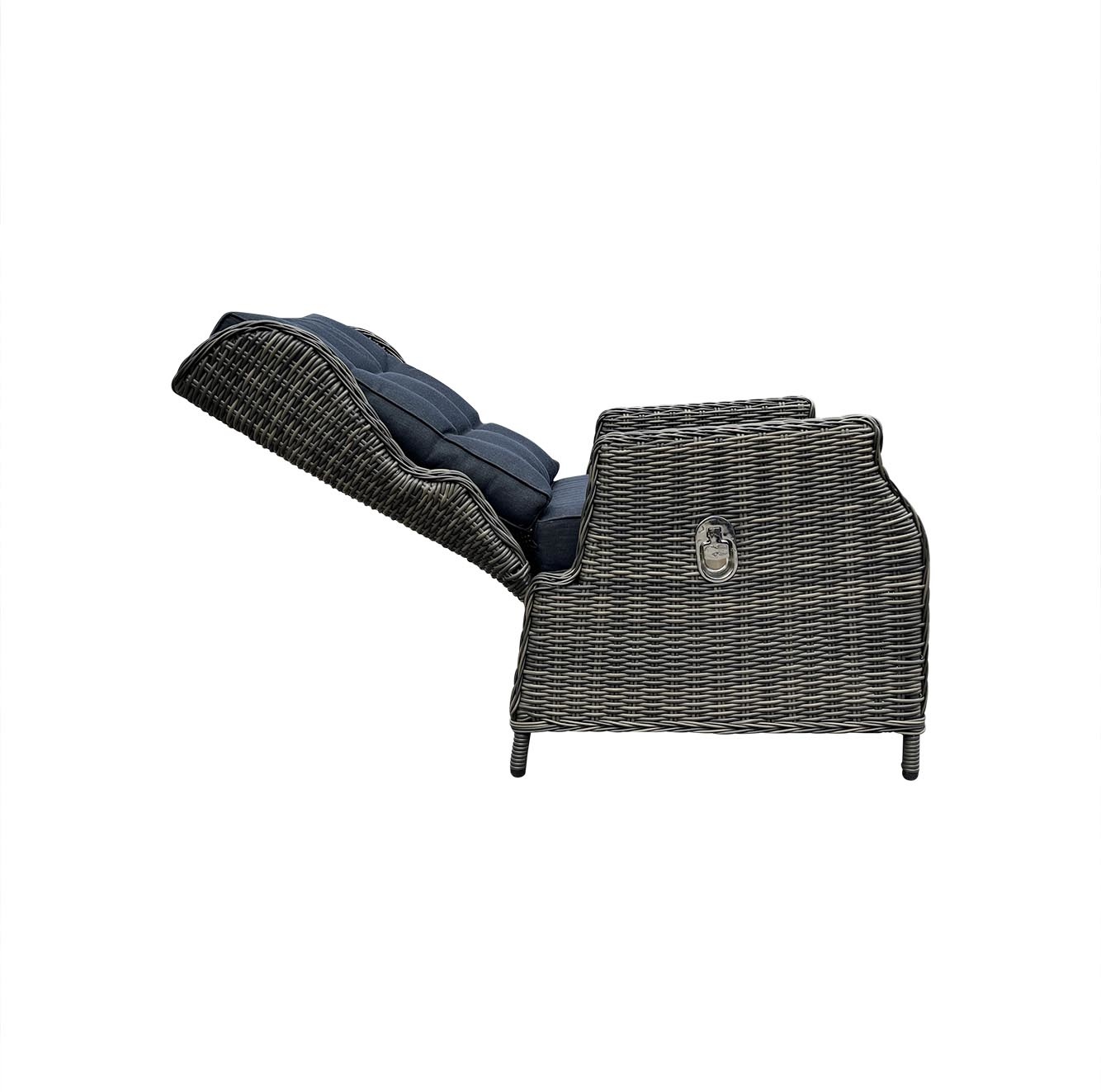 Belfort stoel-bank loungeset 4-delig | wicker | verstelbaar | Kobo Grey