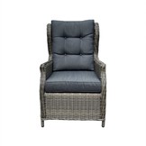 Belfort stoel-bank loungeset - verstelbaar 5 personen | wicker | Kobo Grey | 4-delig