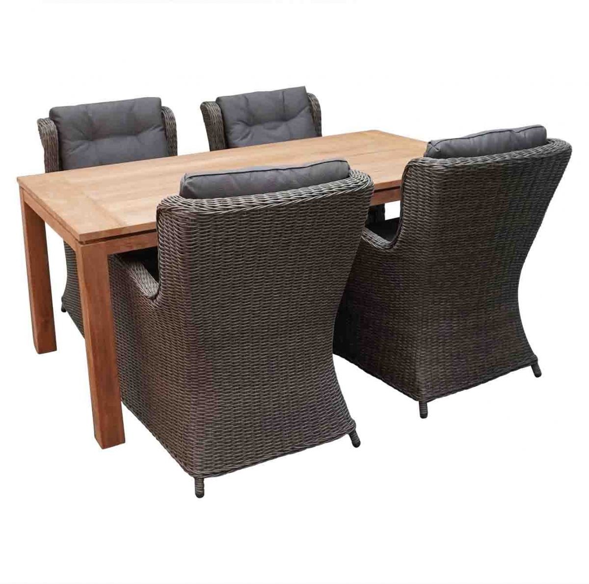 Kensington/Pisa Teak dining tuinset 5-delig