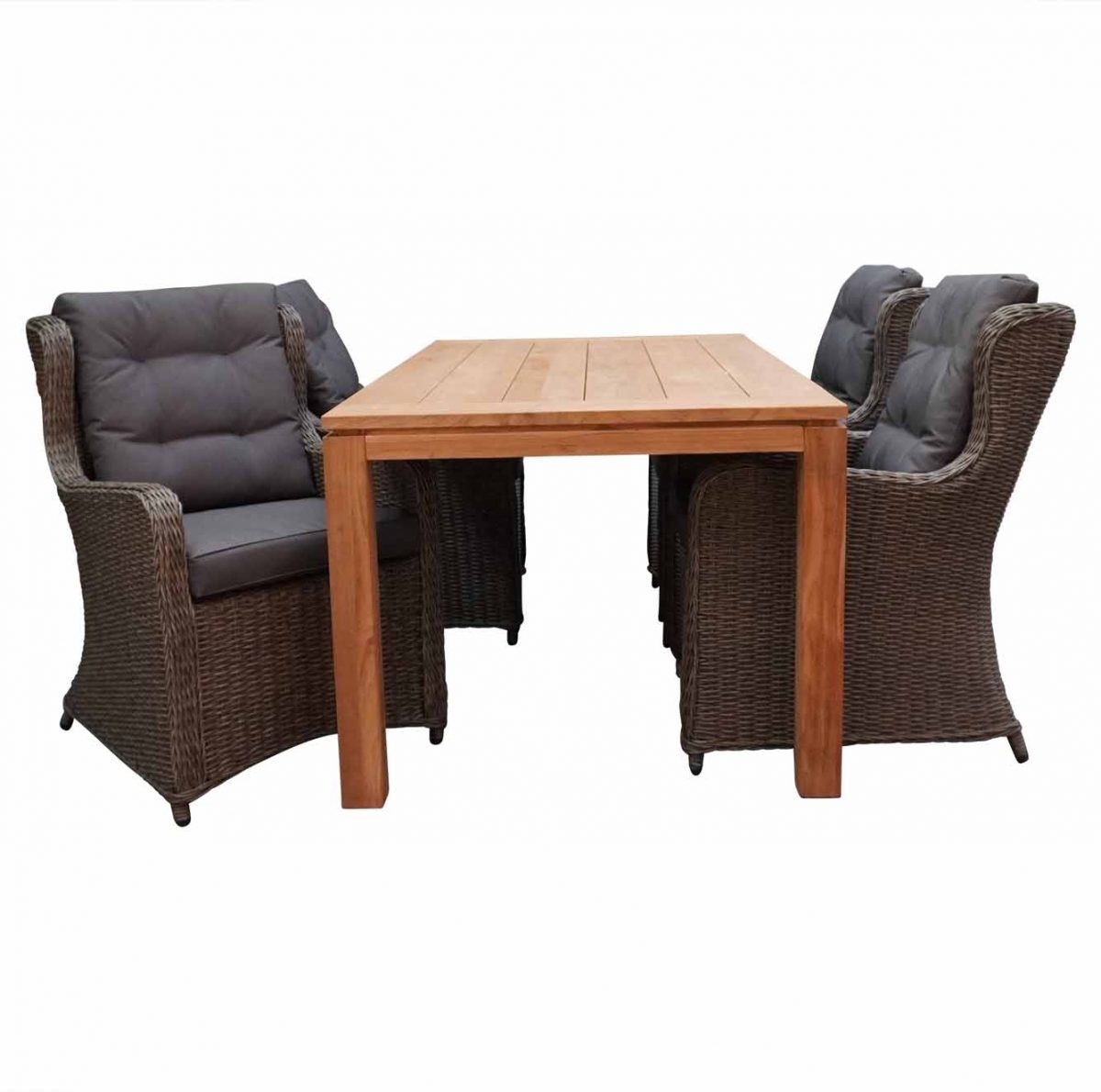 Kensington/Pisa Teak dining tuinset 5-delig