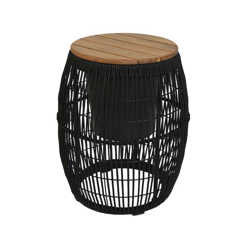 Seville bijzettafel | hardhout | zwart
