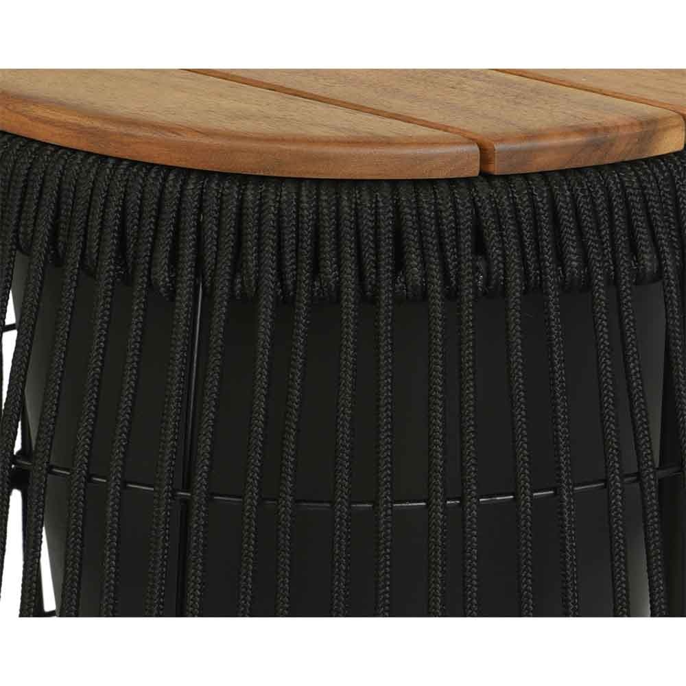 Seville bijzettafel | hardhout | zwart