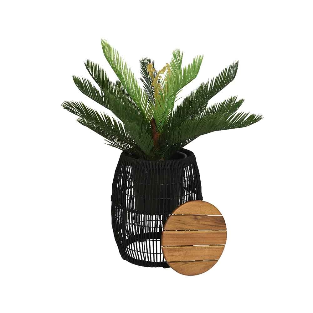 Seville bijzettafel | hardhout | zwart
