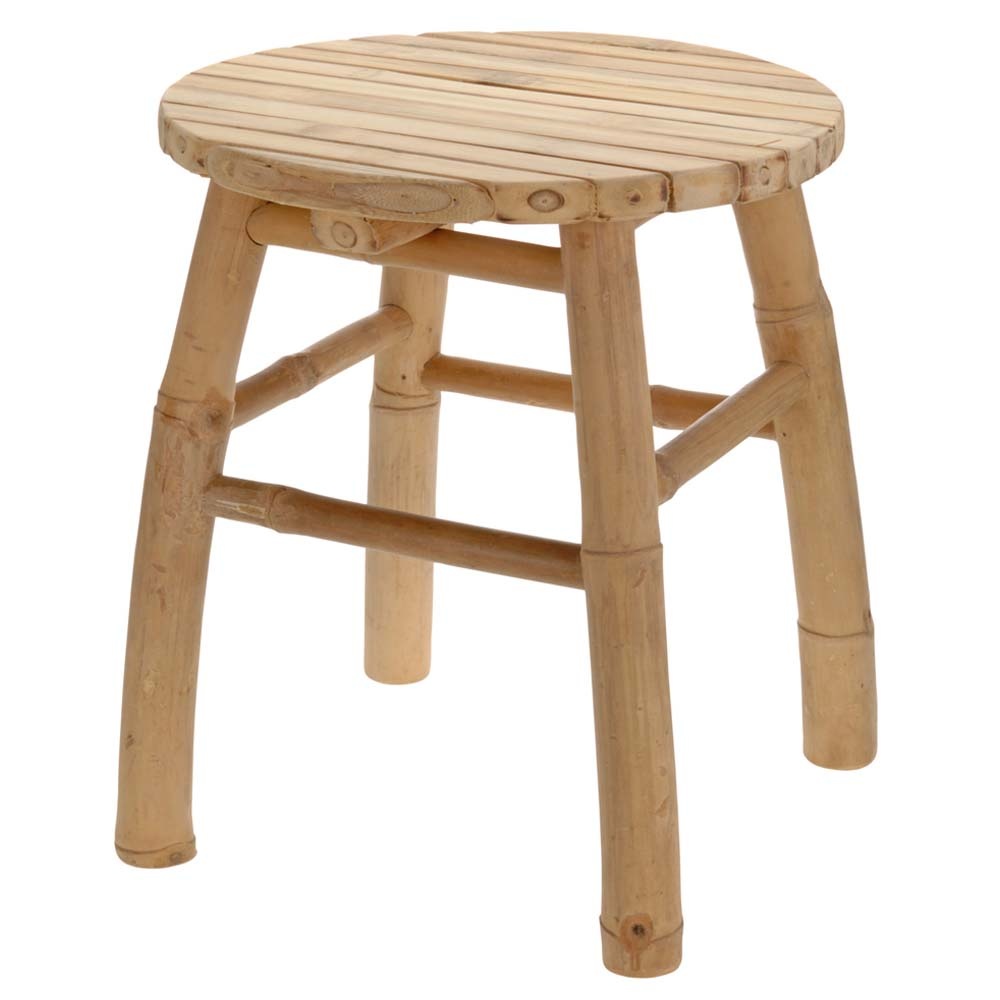 Bamboe kruk | rond | 35cm