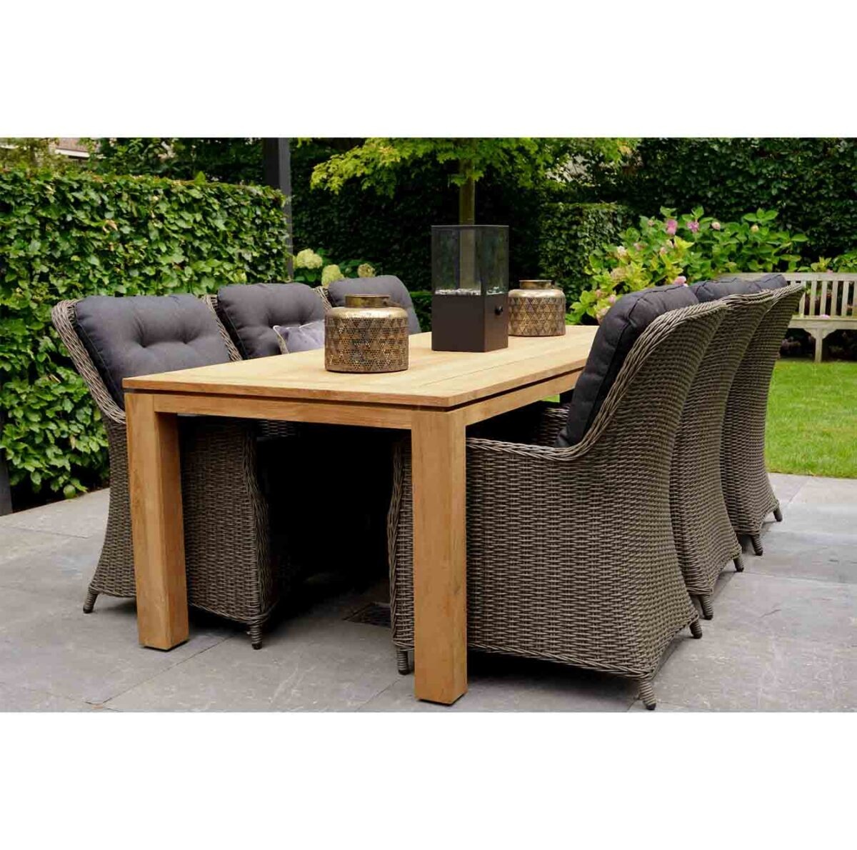 Kensington/Elip Teak dining tuinset 7-delig
