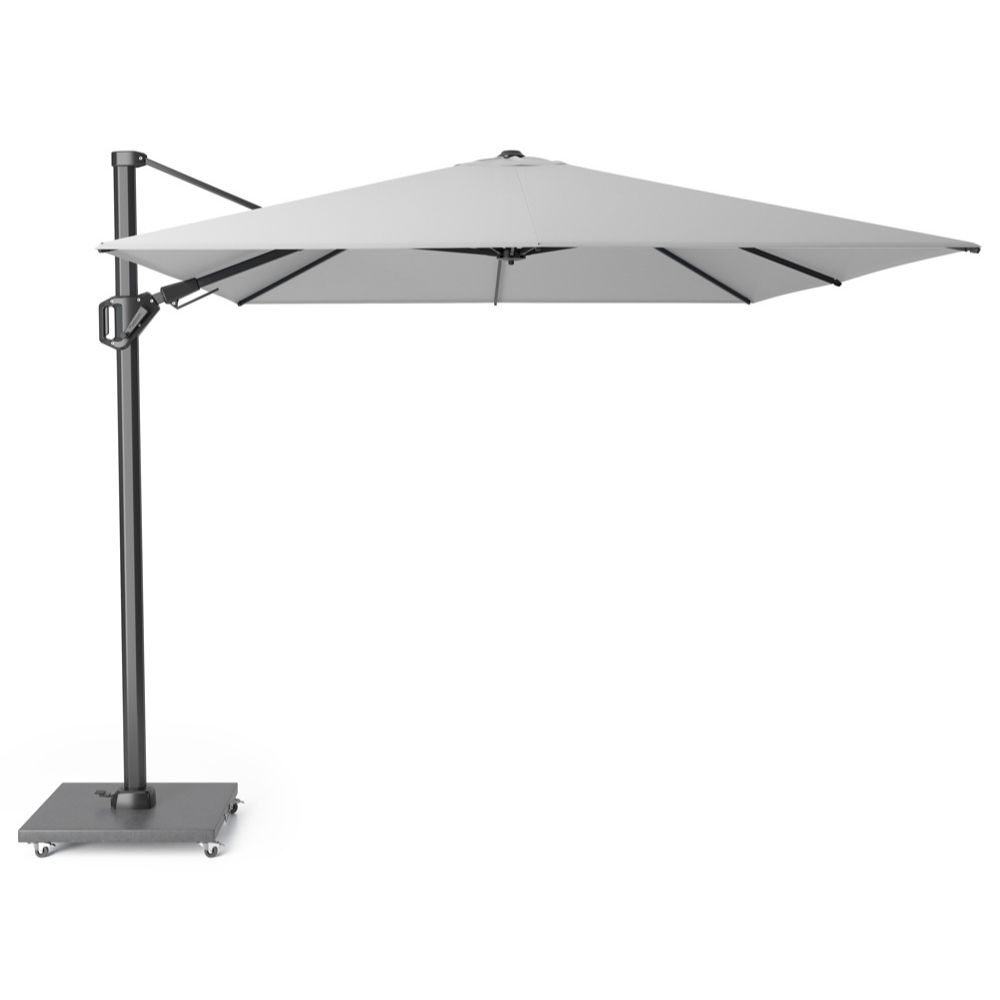 Challenger T² zweefparasol | 350x260cm  | Light Grey afbeelding