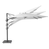 Challenger T¹ zweefparasol - premium doek | 350x350cm | Havanna