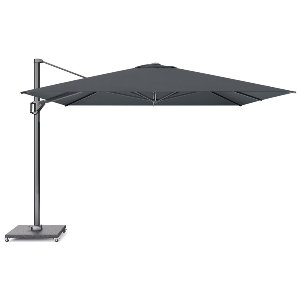 Challenger T¹ zweefparasol - premium doek | 350x350cm  | Faded Black