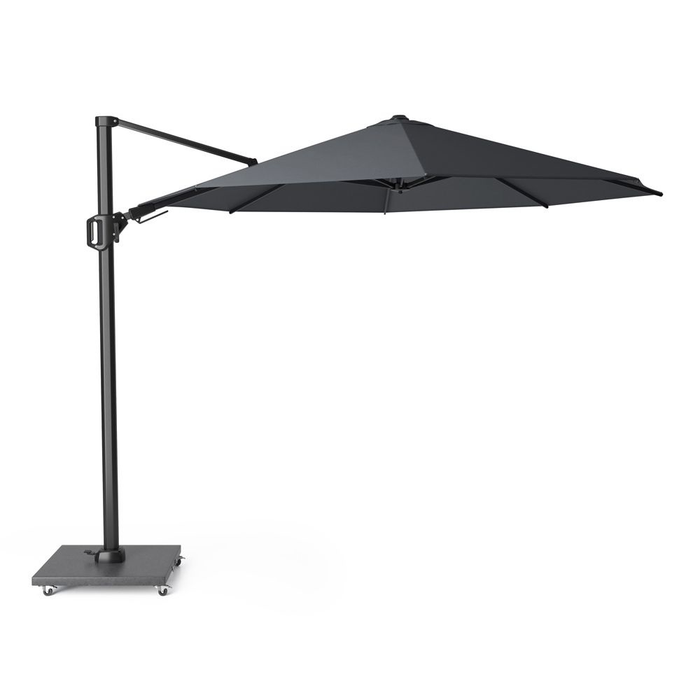 Challenger T² zweefparasol | Ø350cm rond  | antraciet