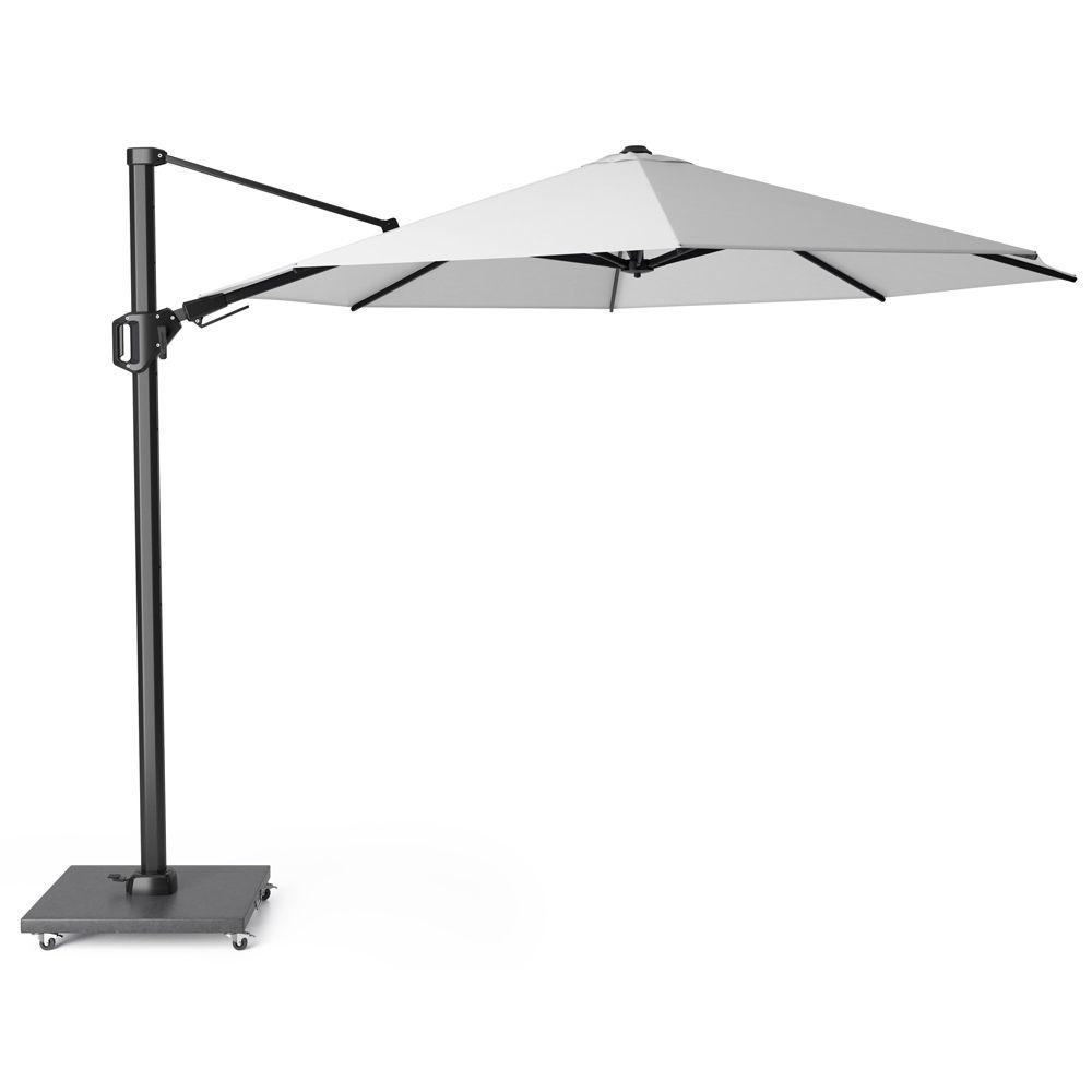 Challenger T² zweefparasol | Ø350cm rond  | wit