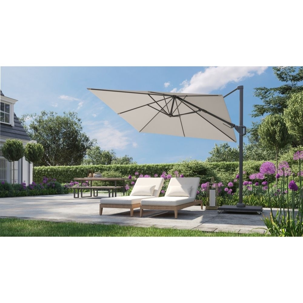 Challenger T² zweefparasol - premium doek | 300x300cm  | Manhattan