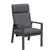 Palazzo XL dining tuinstoel aluminium verstelbaar | aluminium | antraciet