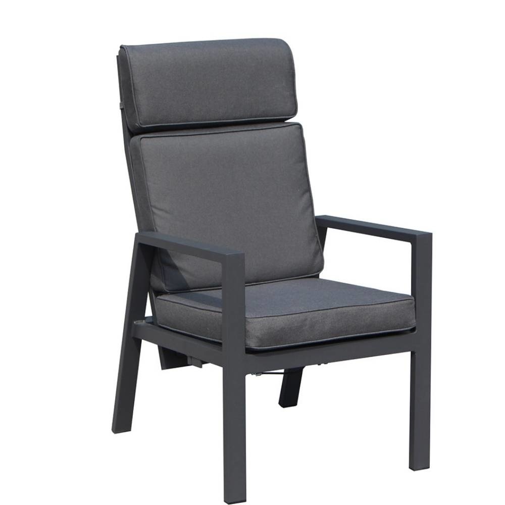 Palazzo XL dining tuinstoel aluminium verstelbaar | aluminium | antraciet