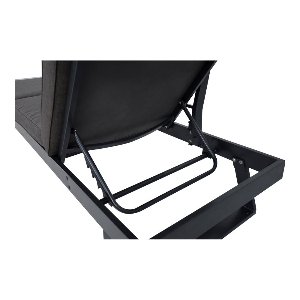 Arezzo 2-in-1 loungebank/ligbed | aluminium + polywood | 228cm