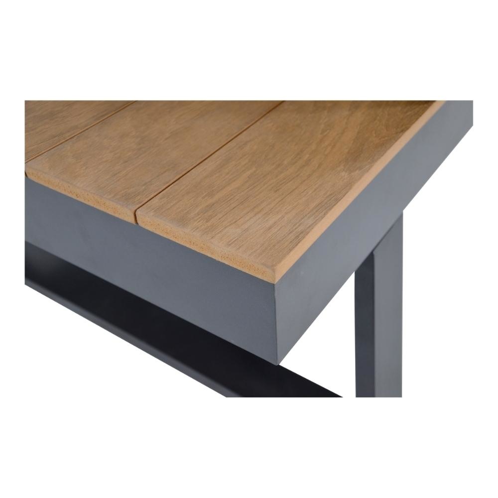 Arezzo 2-in-1 loungebank/ligbed | aluminium + polywood | 228cm